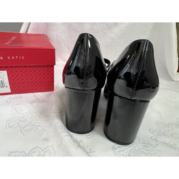Kelly & Katie Chesela Black Patent Leather Mary Jane Pump Heels Shoes 6.5 NEW - Picture 9 of 11